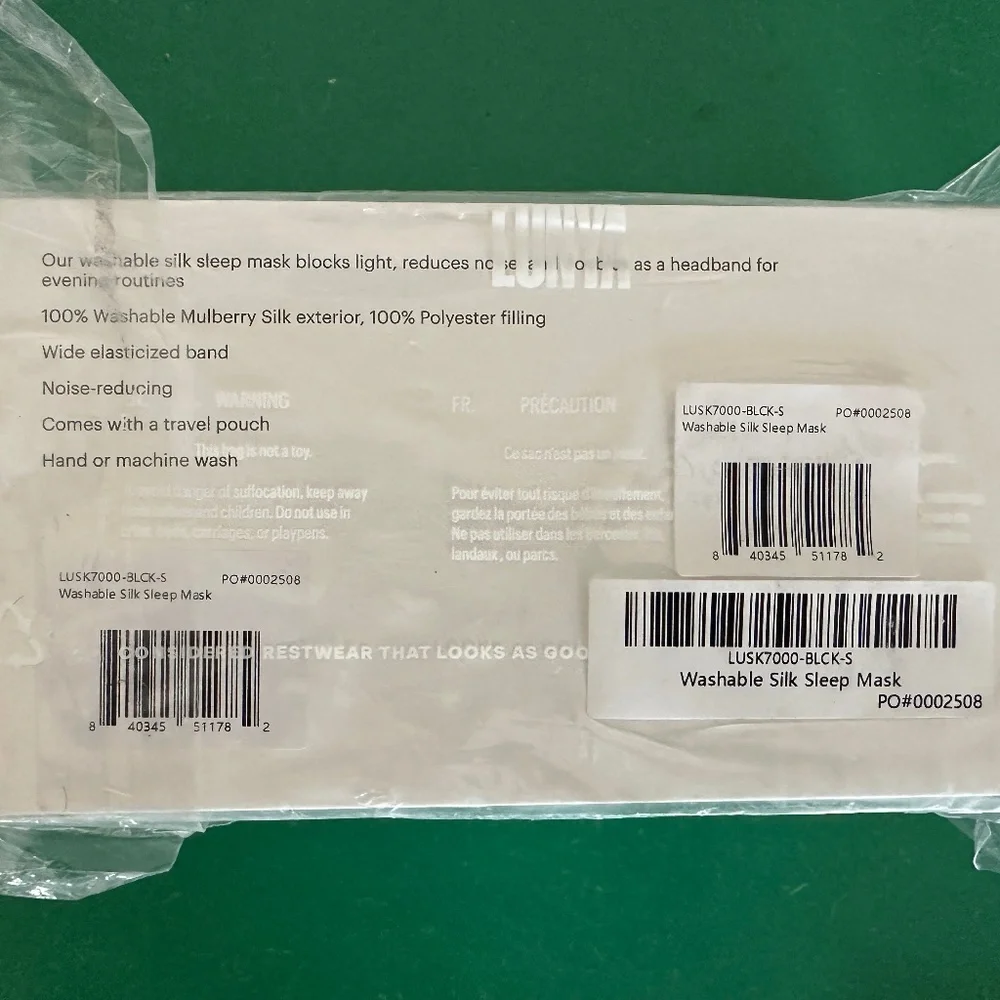 Lunya Washable Silk Sleep Mask - Picture 3 of 3